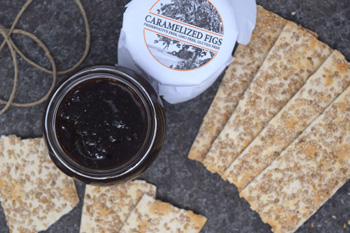 Fig jam and crackers