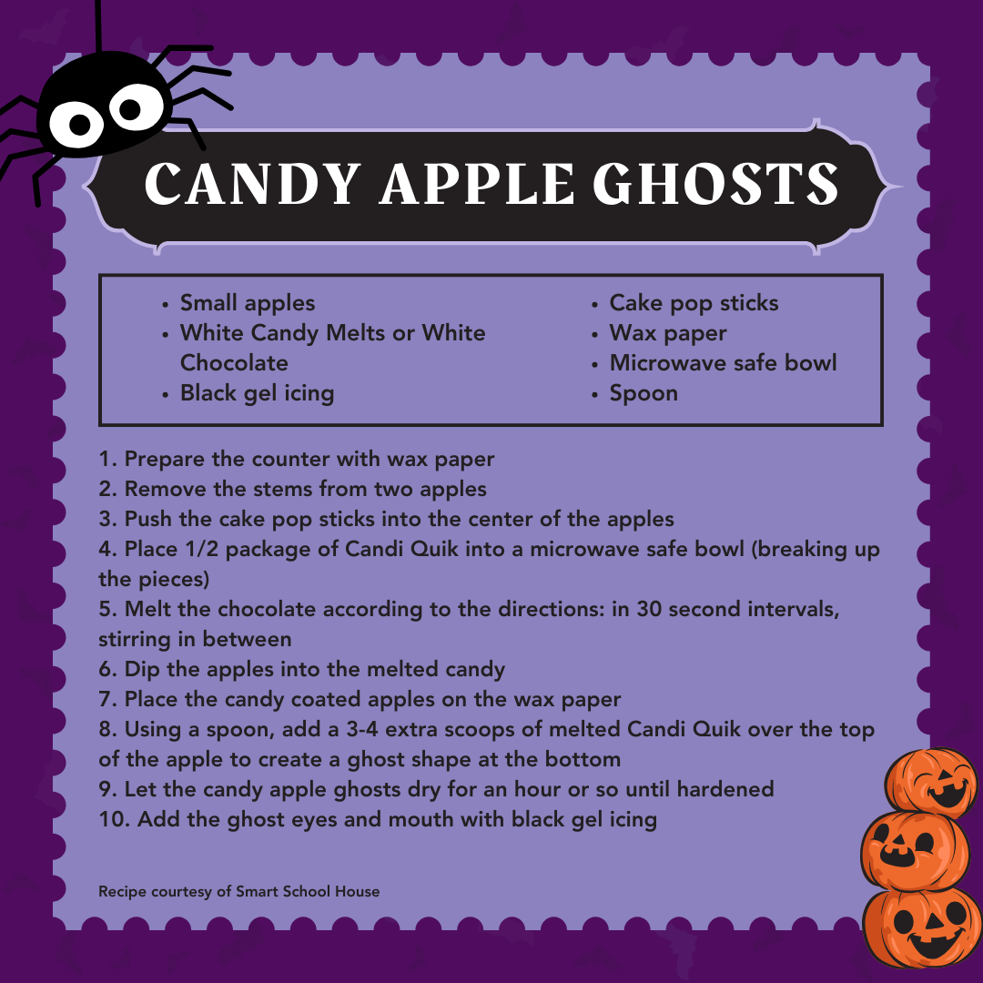 MB Casper and Ghost Candy Apples Recipe Page