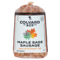 Colvard and Co Maple Sage sausage.