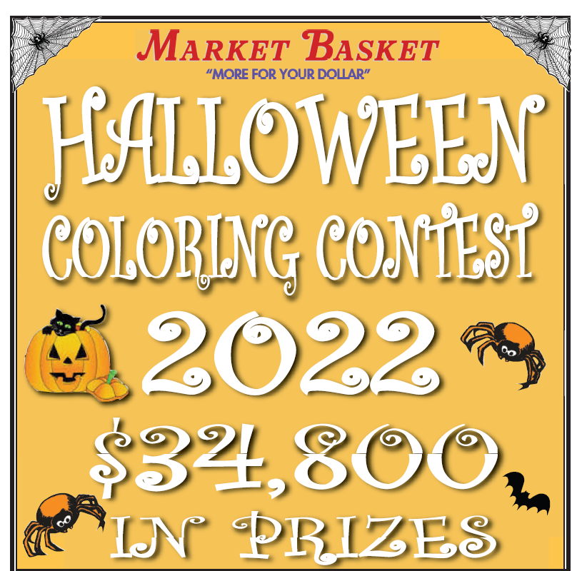 Halloween coloring contest 2022, 34,000 dollars in prizes