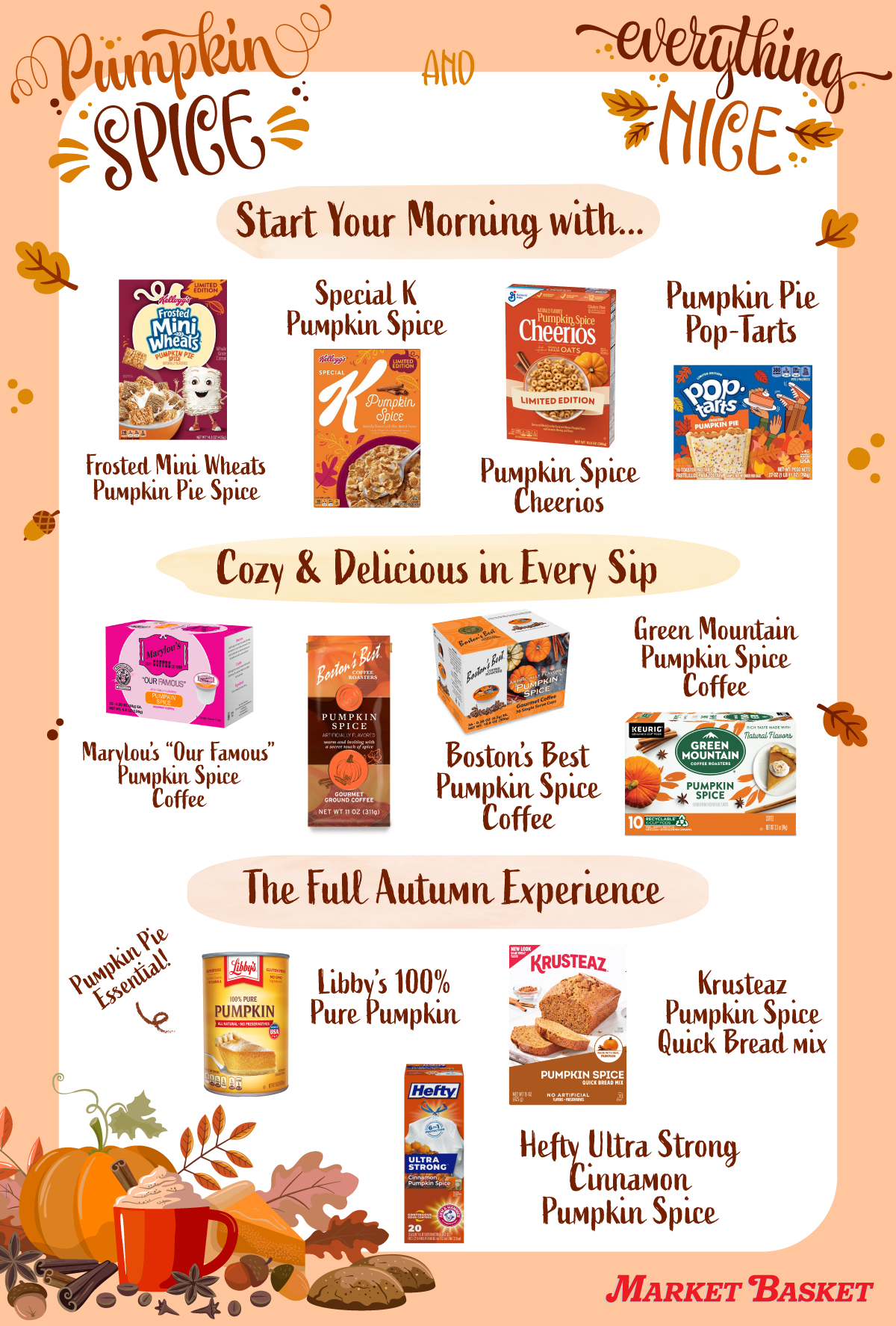 Pumpkin Spice Items Grocery