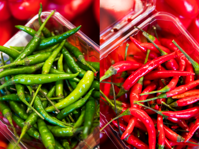 Thai Red and Green Chili Peppers