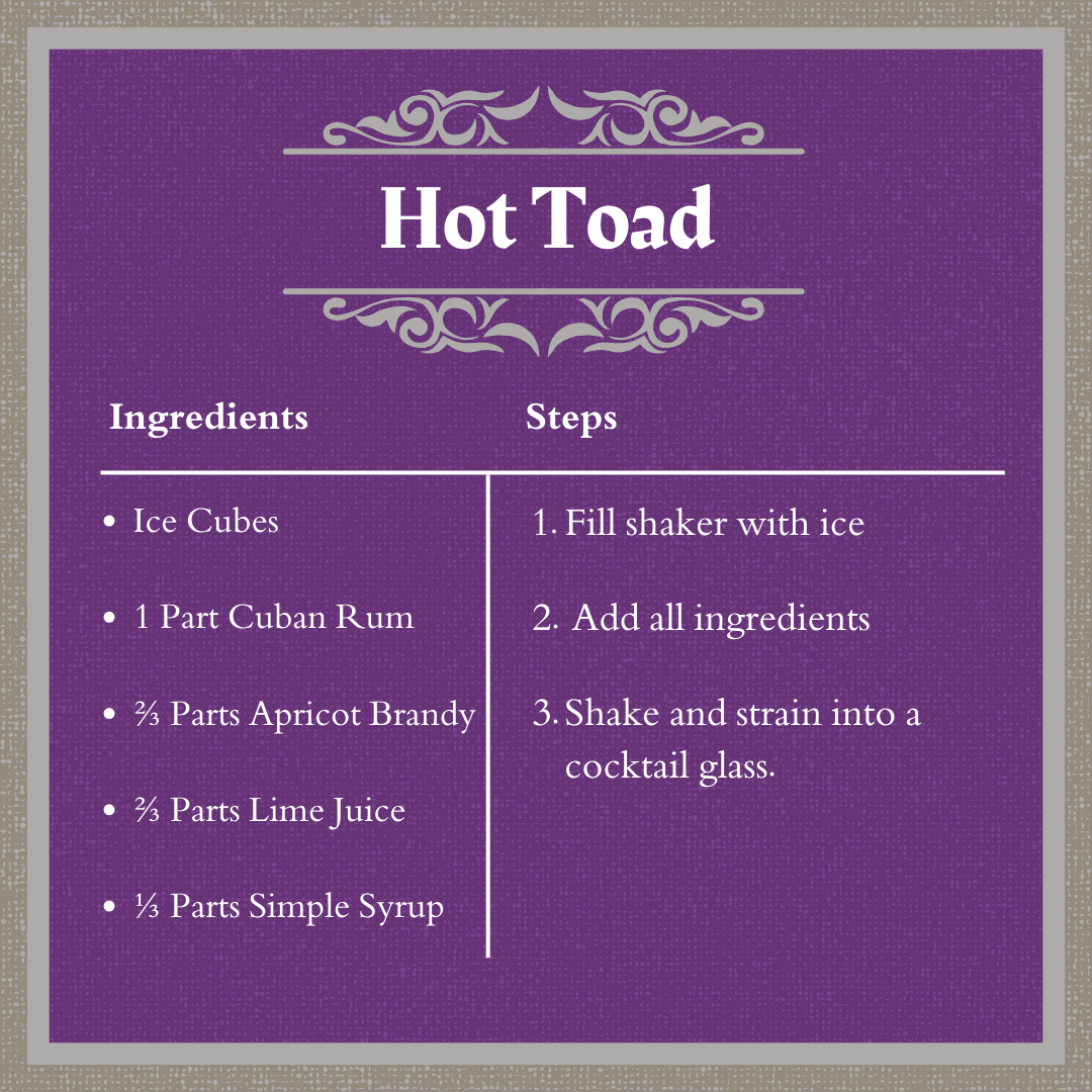 Spirits and Screams the Adventures of IChabod and Mr. Toad and Hot Toad recipe.