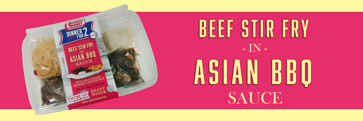 Beef stir fry in asian bbq sauce