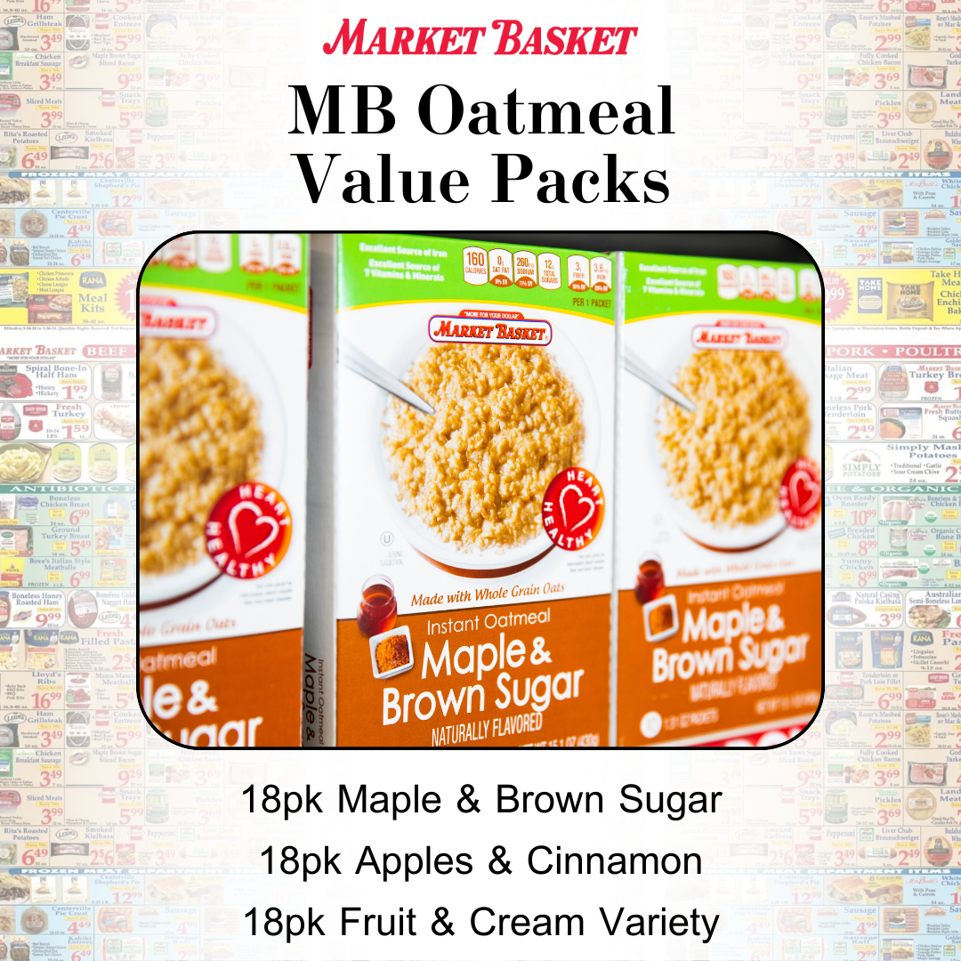 mb oatmeal value packs