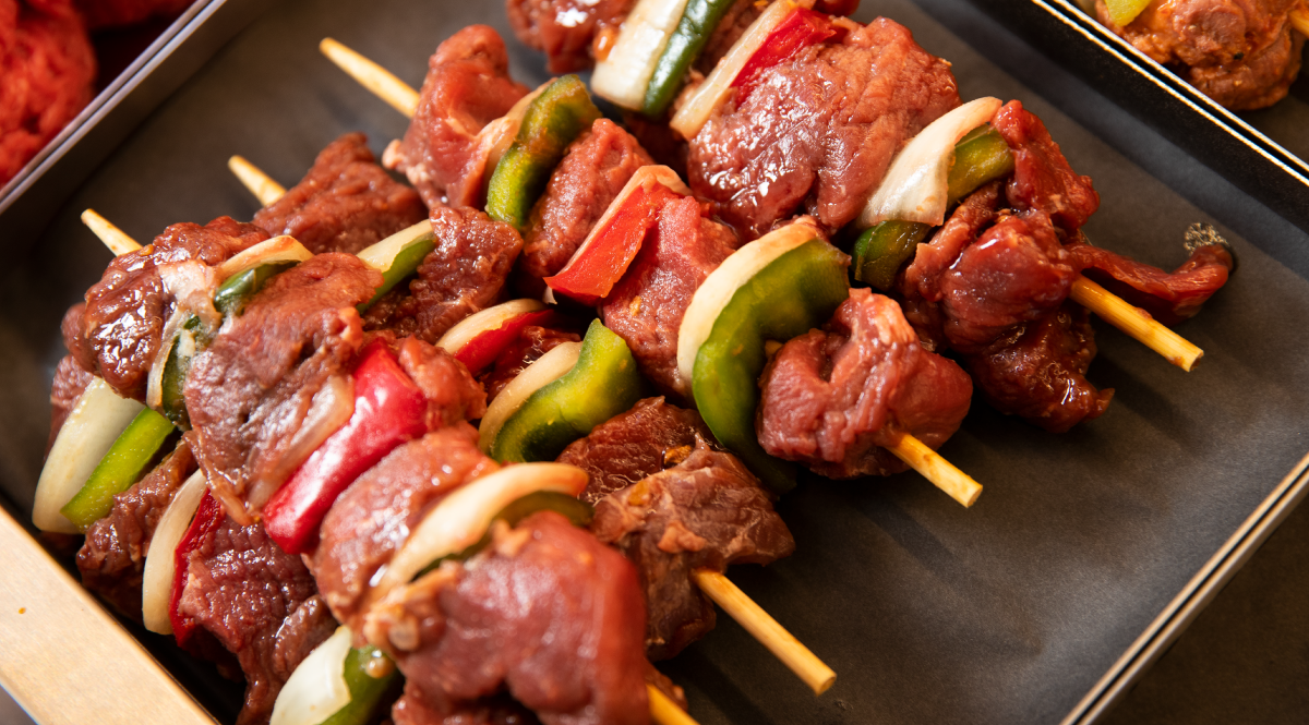 Butcher Block Kebabs with Veggies 2021