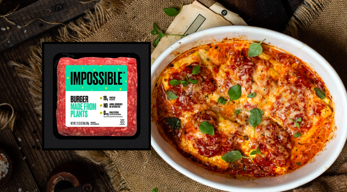 Impossible Burger Ravioli Lasagna