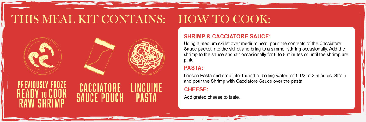 Shrimp Cacciatore Instructions